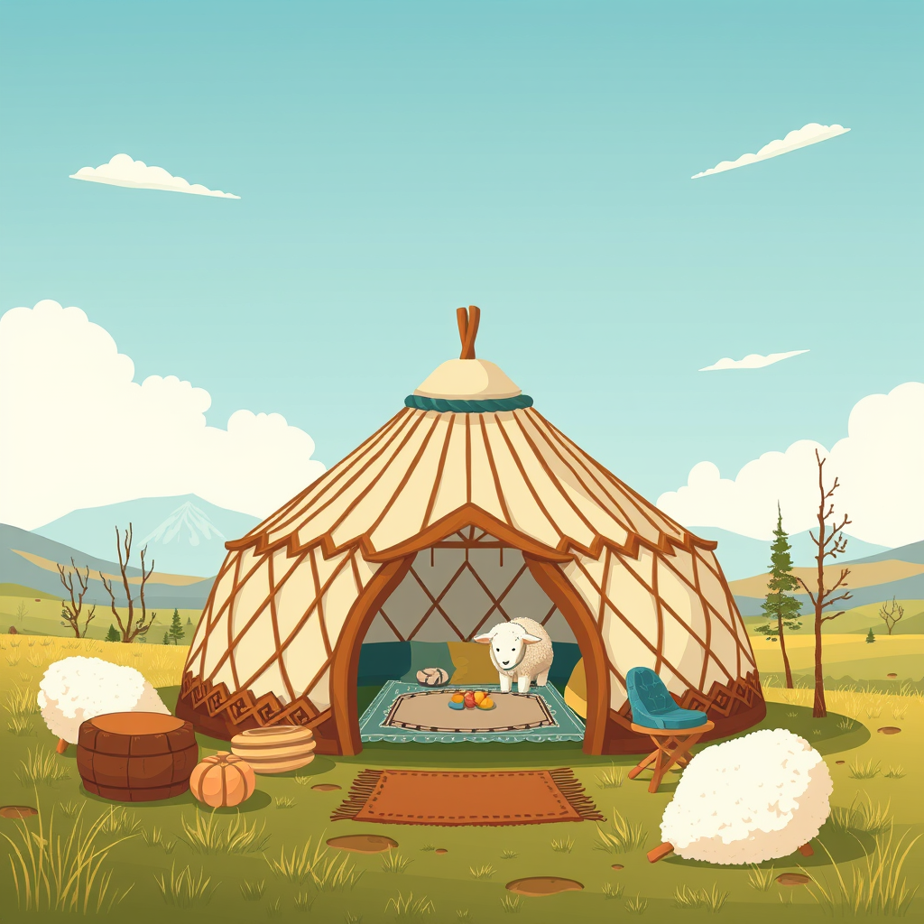 обложка для статьи про Как войлок создает комфортный микроклимат в юрте