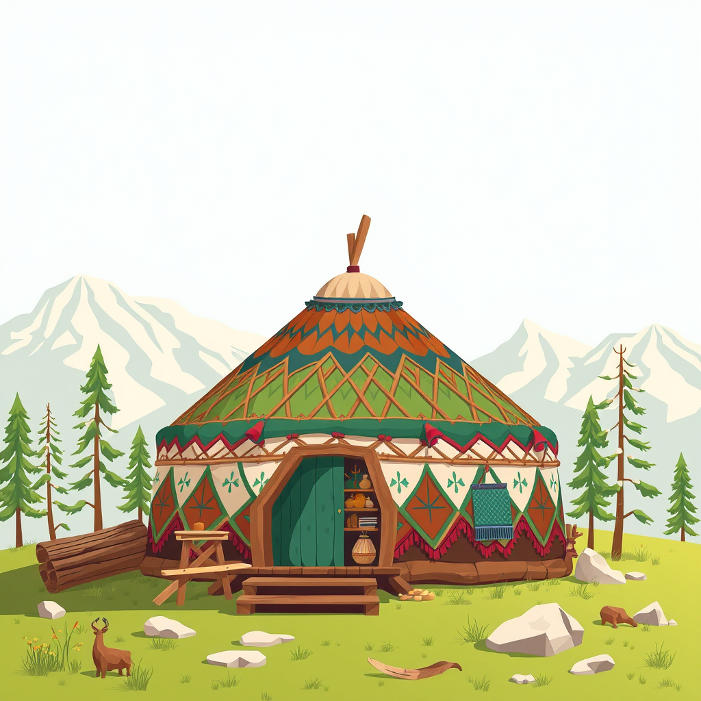 обложка для статьи про Как дерево и материалы формируют конструкцию юрты